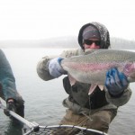 Alaska trout on a flyrod